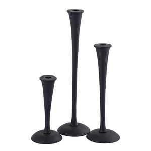Atlas Trumpet Candleholder Set of 3 - Vintage-Inspired Taper Holders for Elegant Tabletop Displays AC11651-01S