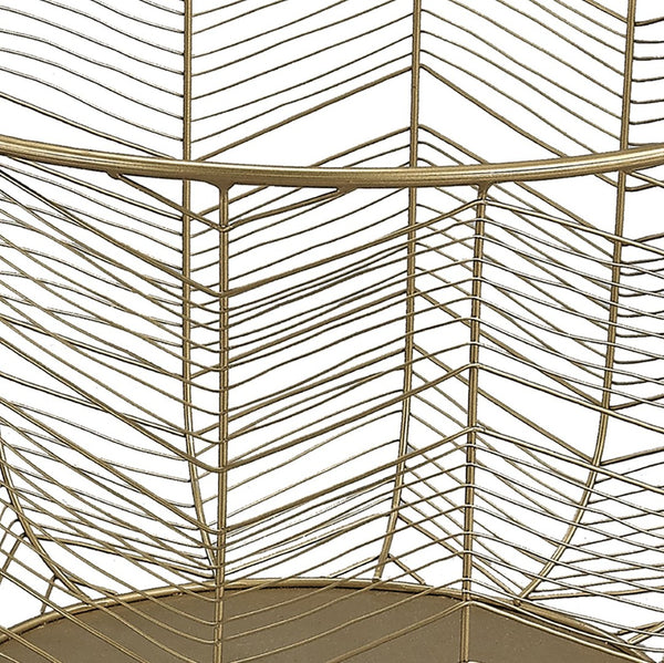 Atlas Tuckernuck Elegant Metal Woven Baskets Set - Stylish Chevron Design for Chic Storage Solutions AC11655-01S