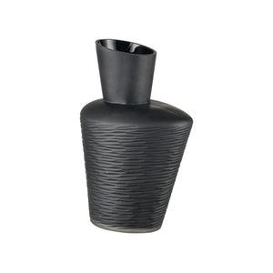 Atlas Tuxedo Vase - Sculptural Glass Art Piece with Asymmetric Design for Modern and Minimalist Interiors Small AC11659-01