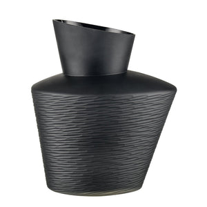 Atlas Tuxedo Vase - Sculptural Glass Art Piece with Asymmetric Design for Modern and Minimalist Interiors Medium AC11659-02