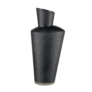 Atlas Tuxedo Vase - Sculptural Glass Art Piece with Asymmetric Design for Modern and Minimalist Interiors Large AC11659-03