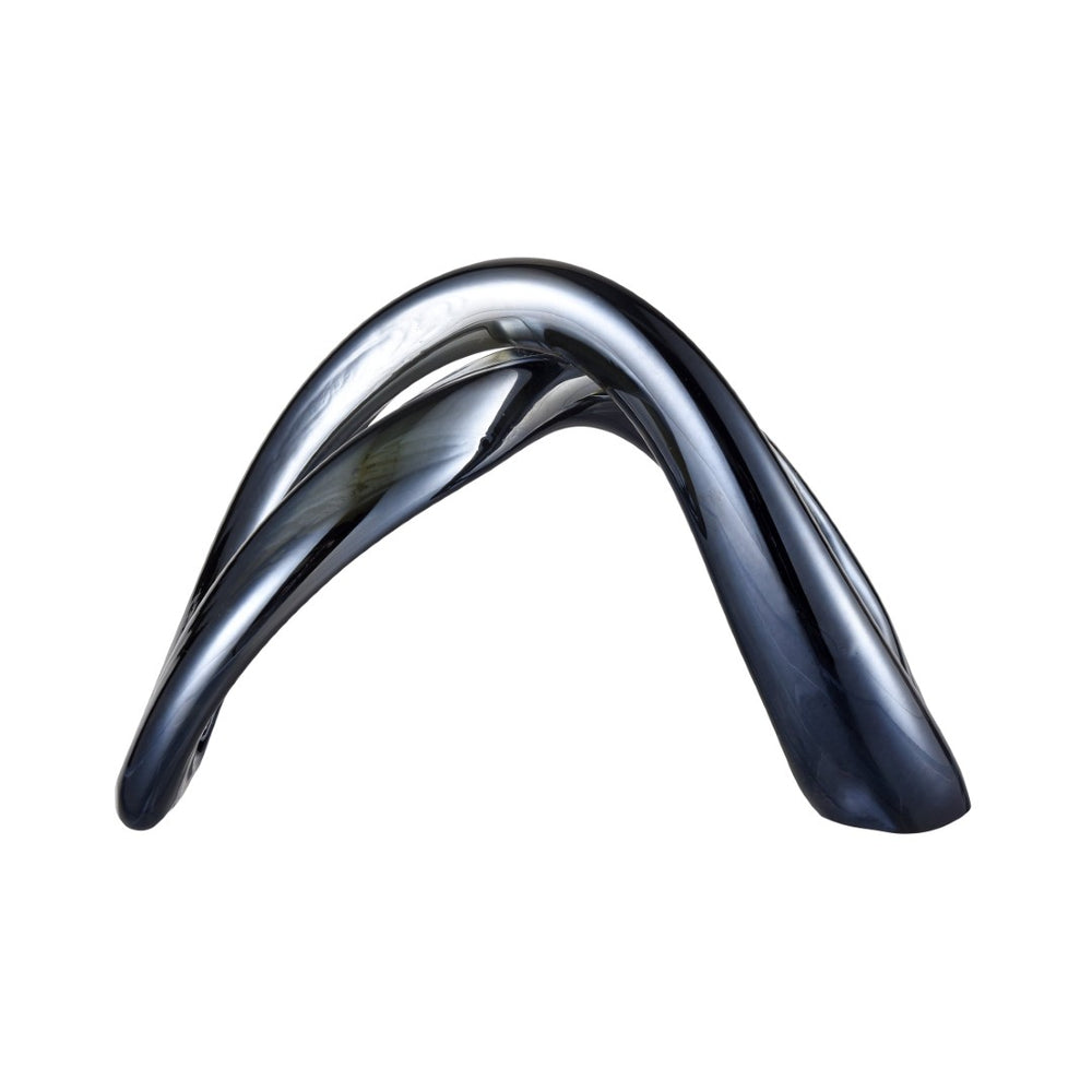 Atlas Twisted Decorative Object - Iridescent Sculptural Accent for Stylish Home Decor & Elegant Styling AC11661-01