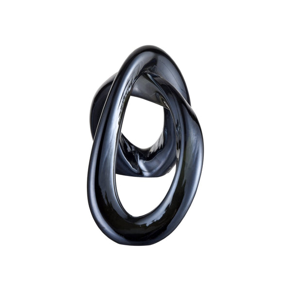 Atlas Twisted Decorative Object - Iridescent Sculptural Accent for Stylish Home Decor & Elegant Styling AC11661-01