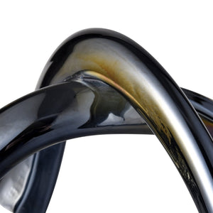 Atlas Twisted Decorative Object - Iridescent Sculptural Accent for Stylish Home Decor & Elegant Styling AC11661-01