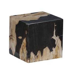 Atlas Vertex Decorative Object - Unique Petrified Wood Sculpture for Modern Rustic Home Accents & Decor AC11663-01