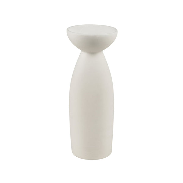 Atlas Vickers Vase - Modern Sculptural Earthenware Décor for Fresh Flowers or Striking Centerpiece Display Medium White AC11664-01