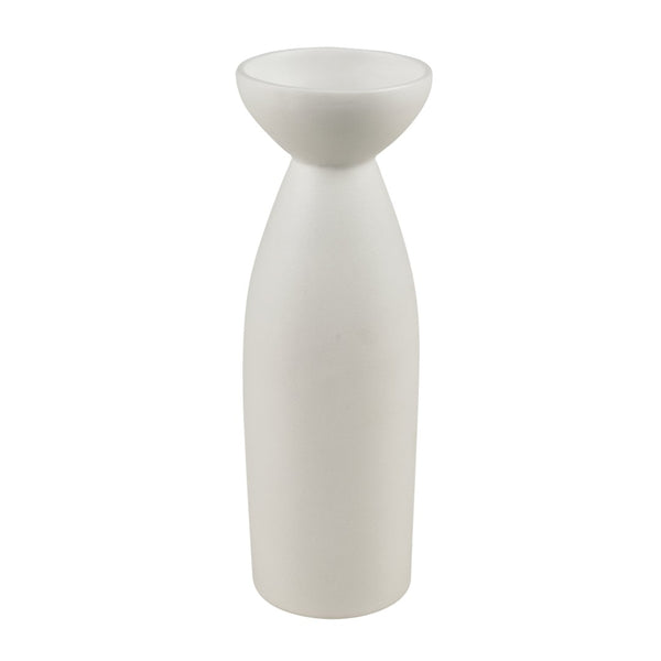 Atlas Vickers Vase - Modern Sculptural Earthenware Décor for Fresh Flowers or Striking Centerpiece Display Large White AC11664-02