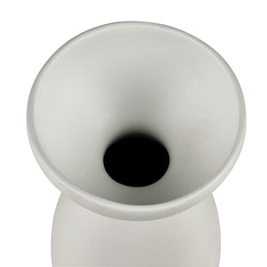Atlas Vickers Vase - Modern Sculptural Earthenware Décor for Fresh Flowers or Striking Centerpiece Display Large White AC11664-02