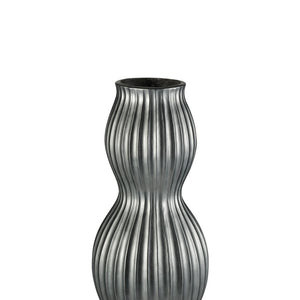Atlas Vistula Tall Pewter Planter - Sculptural Fiberglass Design for Indoor & Outdoor Elegance, 47.6” H AC11666-01