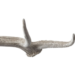 Atlas Weathered Resin Elk Antler Decor - Rustic White Finish for Home Accents & Nature-Inspired Displays AC11671-01