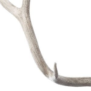 Atlas Weathered Resin Elk Antler Decor - Rustic White Finish for Home Accents & Nature-Inspired Displays AC11671-01