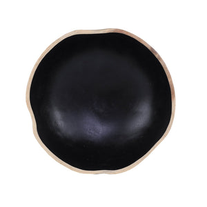 Atlas Weller Bowl Set of 2 – Artisanal Teak with Satin Black Interior for Modern Home Decor & Organization AC11674-01S