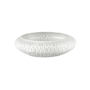 Atlas Wendy Bowl - Elegant Frosted Glass Decorative Centerpiece for Coastal & Scandinavian Interiors AC11676-01