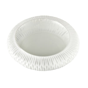 Atlas Wendy Bowl - Elegant Frosted Glass Decorative Centerpiece for Coastal & Scandinavian Interiors AC11676-01