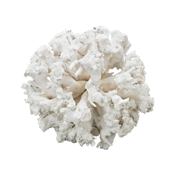Atlas Whitefield Oversized Gnarly Wood Sphere – Coastal Driftwood Decor for Modern Home & Office Spaces AC11680-01
