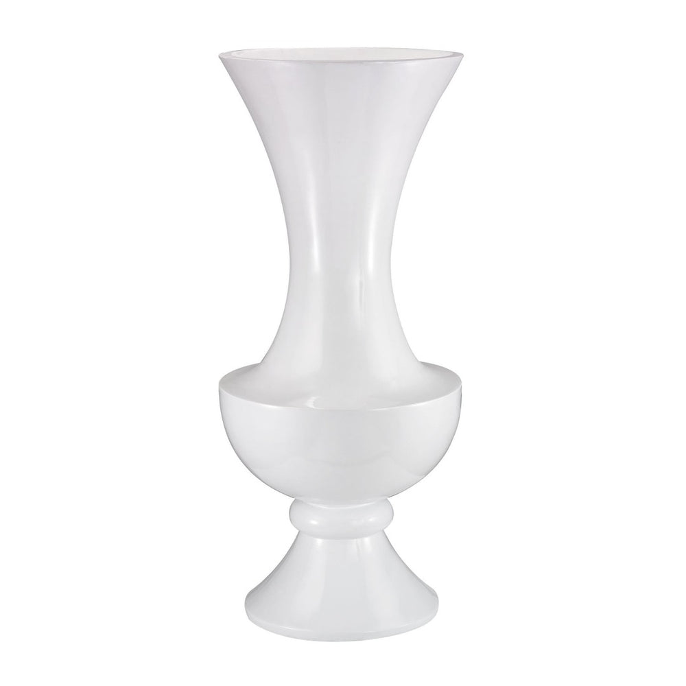 Atlas Wide Urn Vase - Modern Glossy Statement Piece for Dramatic Floral Arrangements & Stylish Decor Accents AC11682-01