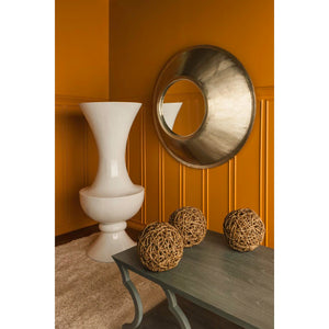 Atlas Wide Urn Vase - Modern Glossy Statement Piece for Dramatic Floral Arrangements & Stylish Decor Accents AC11682-01
