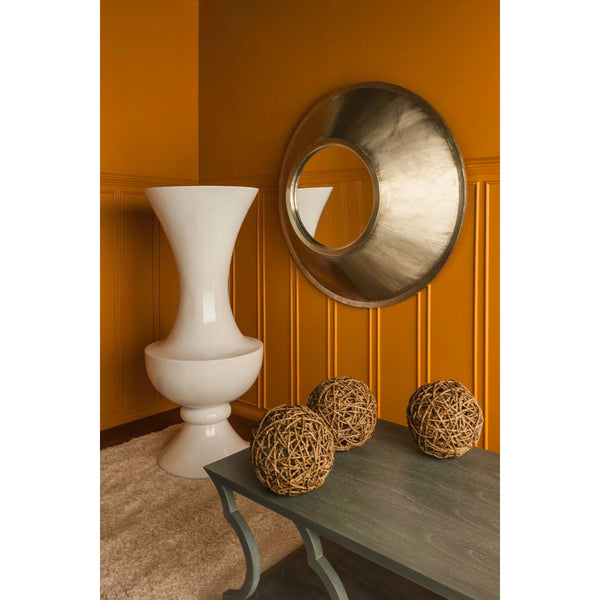 Atlas Wide Urn Vase - Modern Glossy Statement Piece for Dramatic Floral Arrangements & Stylish Decor Accents AC11682-01