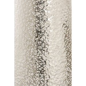 Atlas Willa Hammered Silver Metal Vase Set of 2 - Stylish Decorative Accents for Floral Arrangements AC11683-01S