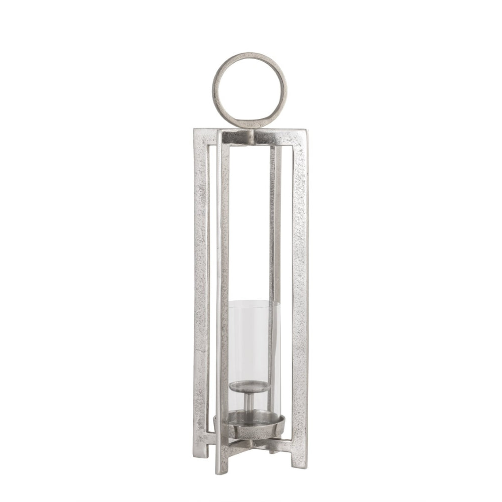Atlas Wilmot Lantern - Timeless Polished Nickel Accent for Elegant Illumination in Any Space Small Silver AC11684-01