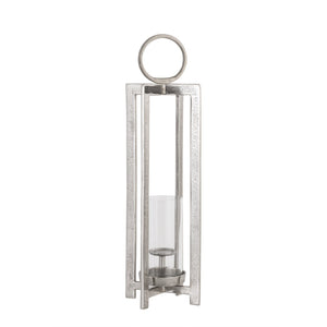 Atlas Wilmot Lantern - Timeless Polished Nickel Accent for Elegant Illumination in Any Space Small Silver AC11684-01