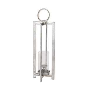Atlas Wilmot Lantern - Timeless Polished Nickel Accent for Elegant Illumination in Any Space Small Silver AC11684-01