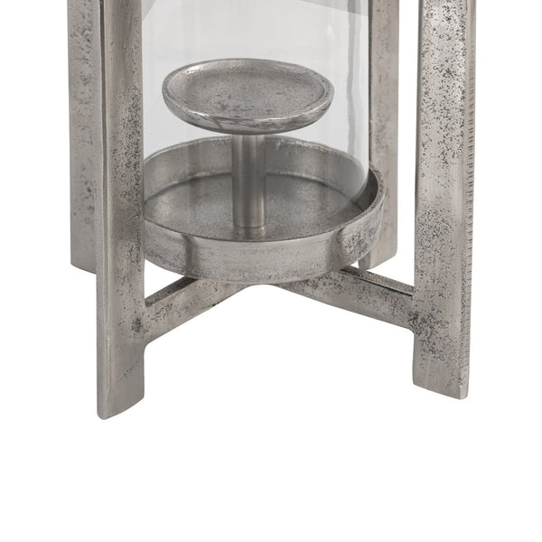 Atlas Wilmot Lantern - Timeless Polished Nickel Accent for Elegant Illumination in Any Space Small Silver AC11684-01