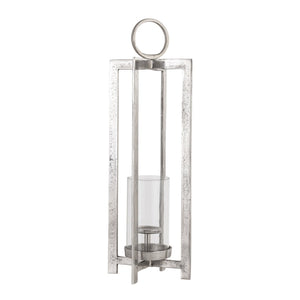 Atlas Wilmot Lantern - Timeless Polished Nickel Accent for Elegant Illumination in Any Space Large Silver AC11684-02