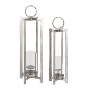 Atlas Wilmot Lantern - Timeless Polished Nickel Accent for Elegant Illumination in Any Space Large Silver AC11684-02