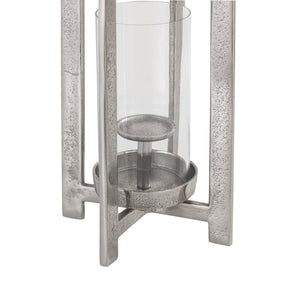 Atlas Wilmot Lantern - Timeless Polished Nickel Accent for Elegant Illumination in Any Space Large Silver AC11684-02