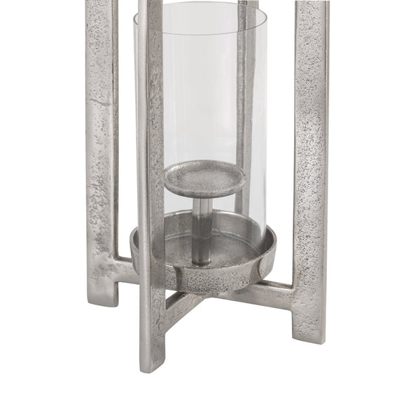 Atlas Wilmot Lantern - Timeless Polished Nickel Accent for Elegant Illumination in Any Space Large Silver AC11684-02