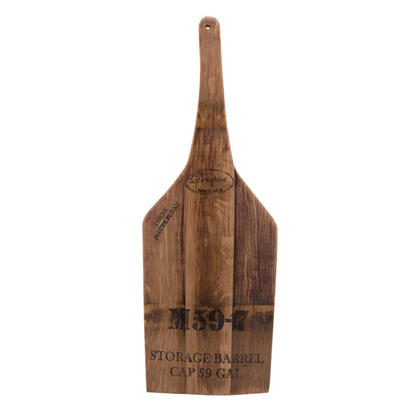 Atlas Wine Stave Bottle Shaped Server - Handcrafted Wooden Décor for Serving & Displaying Wine & Appetizers AC11686-01