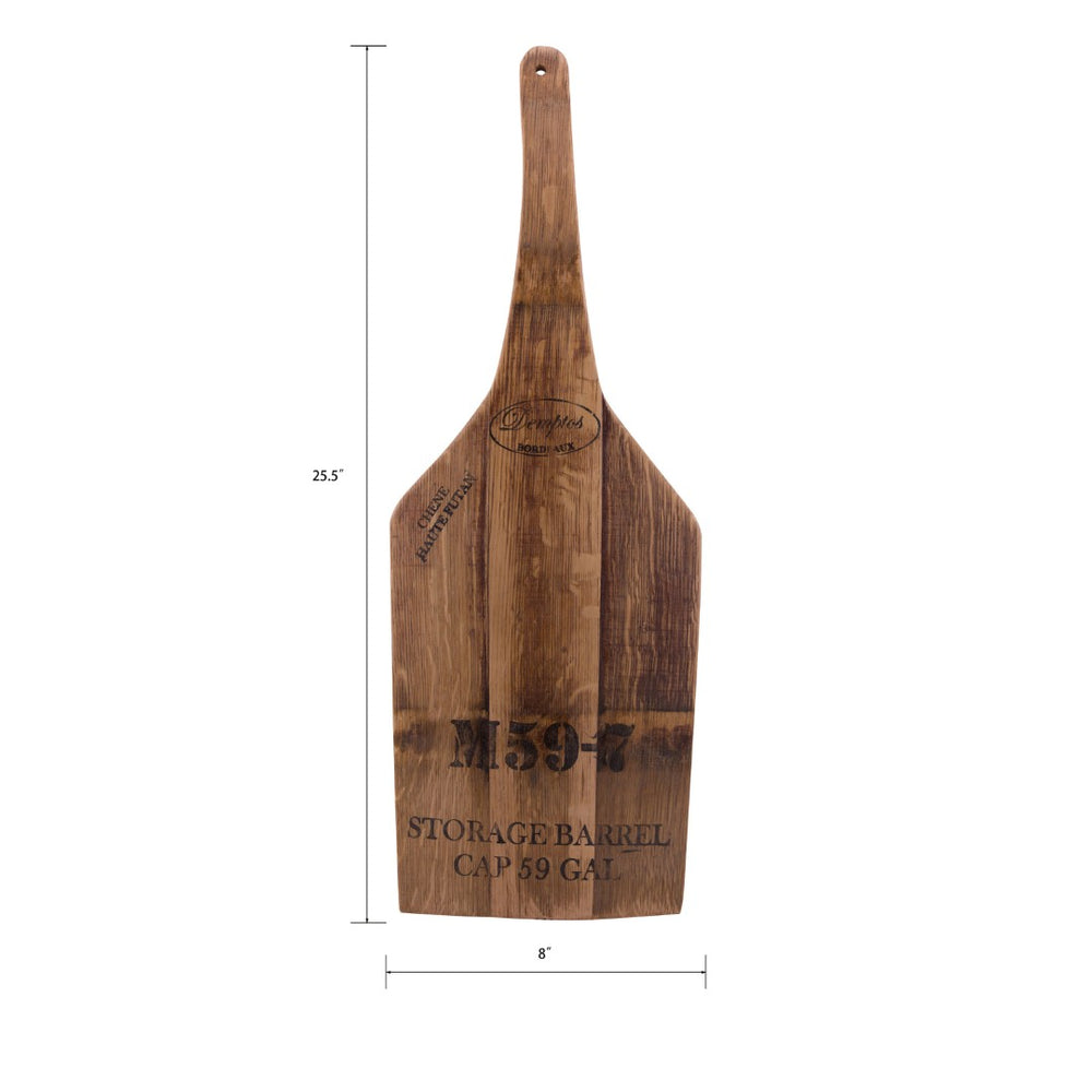 Atlas Wine Stave Bottle Shaped Server - Handcrafted Wooden Décor for Serving & Displaying Wine & Appetizers AC11686-01