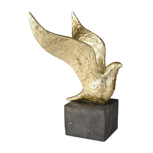 Atlas Winged Bird Sculpture Set of 3 - Elegant Gold-Finished Decor for Modern Home Styling & Display AC11687-01S