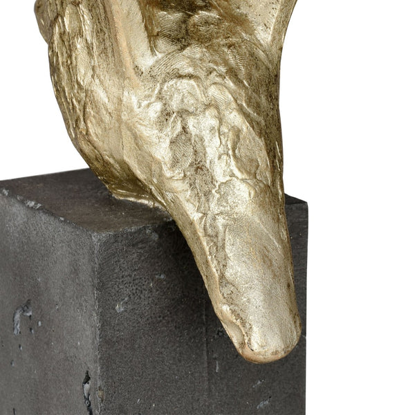 Atlas Winged Bird Sculpture Set of 3 - Elegant Gold-Finished Decor for Modern Home Styling & Display AC11687-01S