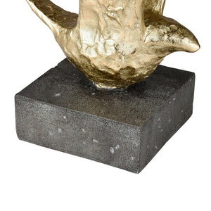 Atlas Winged Bird Sculpture Set of 3 - Elegant Gold-Finished Decor for Modern Home Styling & Display AC11687-01S