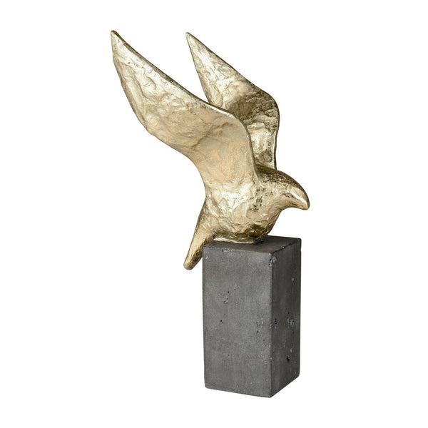 Atlas Winged Bird Sculpture Set of 3 - Elegant Gold-Finished Decor for Modern Home Styling & Display AC11687-01S