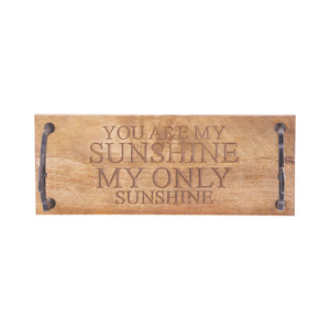 Atlas You Are My Sunshine Swing - Charming Natural Mango Wood Decor for Playful Home Accents & Nurseries AC11691-01