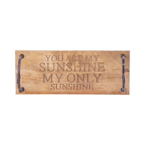 Atlas You Are My Sunshine Swing - Charming Natural Mango Wood Decor for Playful Home Accents & Nurseries AC11691-01
