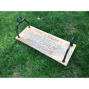 Atlas You Are My Sunshine Swing - Charming Natural Mango Wood Decor for Playful Home Accents & Nurseries AC11691-01