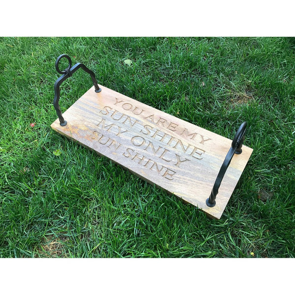 Atlas You Are My Sunshine Swing - Charming Natural Mango Wood Decor for Playful Home Accents & Nurseries AC11691-01