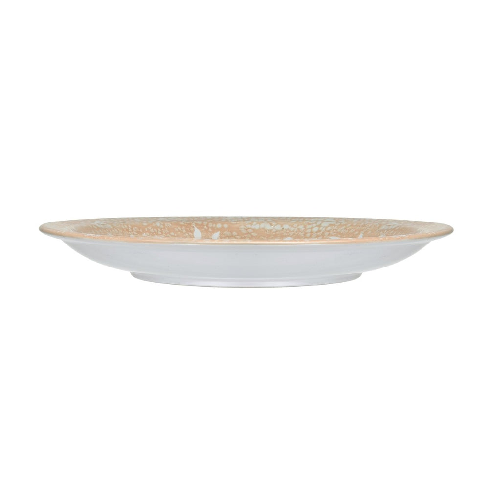Atlas Yvonne Charger - Handcrafted Cream Glazed Decorative Accent with Floral Design for Unique Displays AC11692-01