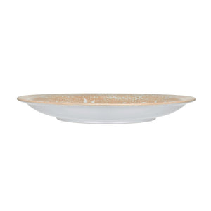 Atlas Yvonne Charger - Handcrafted Cream Glazed Decorative Accent with Floral Design for Unique Displays AC11692-01