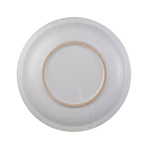 Atlas Yvonne Charger - Handcrafted Cream Glazed Decorative Accent with Floral Design for Unique Displays AC11692-01