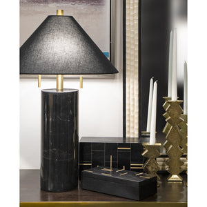 Atlas Zig Zag Taper Holders Set of 3 - Midcentury Elegance in Aged Brass for Stylish Tabletop Decor AC11694-01S