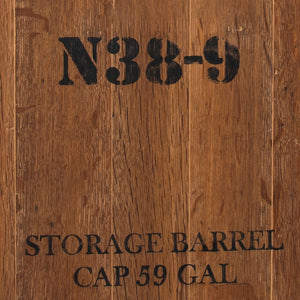 Atlas Wine Cask Lazy Susan - Rustic Rotating Tray for Effortless Serving, Farmhouse Décor & Gatherings AC11701-01