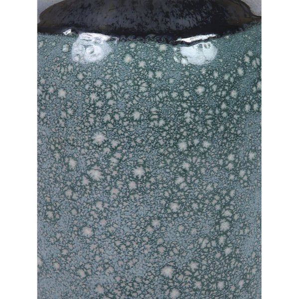 Atlas Clayton Vase - Modern Earthenware Decor with Two-Tone Glaze and Gold Accents for Stylish Interiors AC11703-01