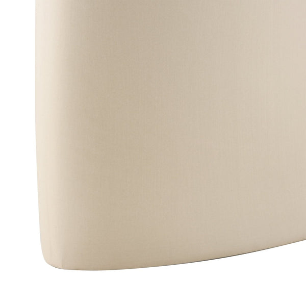 Atlas Ralls Vase - Sculptural Matte Beige Earthenware for Modern Décor & Contemporary Interiors, 8.5" Tall AC11706-01