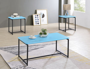 English Elm Gaetano Carbon Fiber Wrap 3 Piece Living Room Coffee and End Table Set B2749P413281