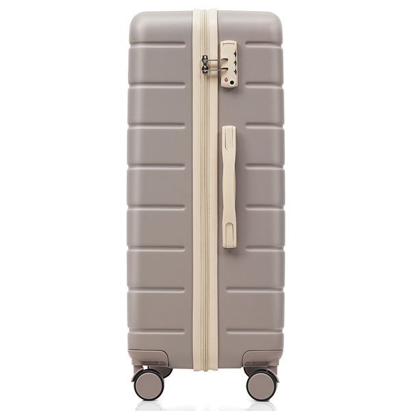 English Elm Premium Abs Hardshell 3 Piece Suitcase Set with Tsa Locks and Spinner Wheels Brown N726P296022B